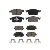 Front Rear Ceramic Brake Pads Kit For 2016-2017 Volvo XC60 KCX-100027