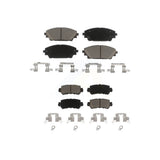 Front Rear Ceramic Brake Pads Kit For 2016-2018 Mazda CX-3 KCX-100524