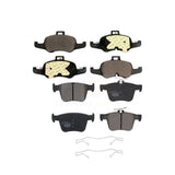 Front Rear Ceramic Brake Pads Kit For 2016-2019 Audi TTS Quattro KTC-100762