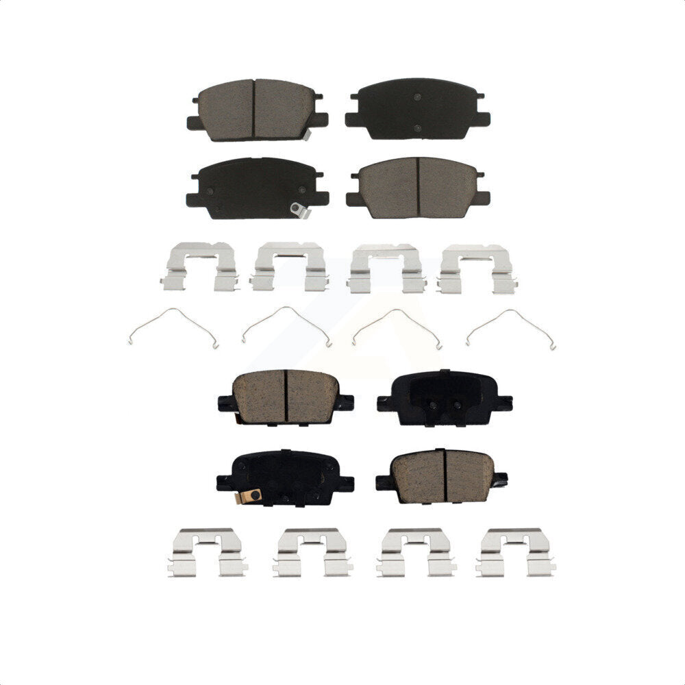 Front Rear Ceramic Brake Pads Kit For 2016-2020 Chevrolet Malibu With Manual Parking KCX-100306