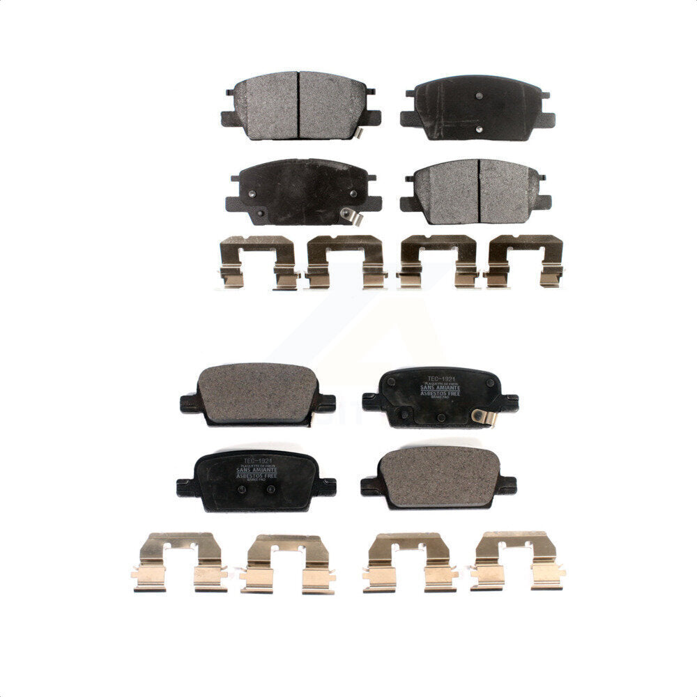 Front Rear Ceramic Brake Pads Kit For 2016-2020 Chevrolet Malibu With Manual Parking KTC-100596