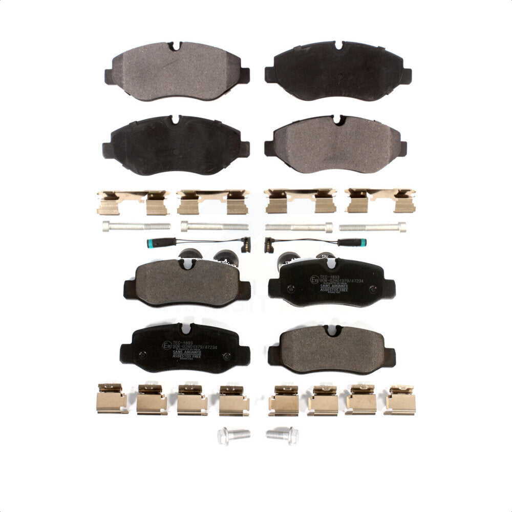 Front Rear Ceramic Brake Pads Kit For 2016-2020 Mercedes-Benz Metris KTC-100584