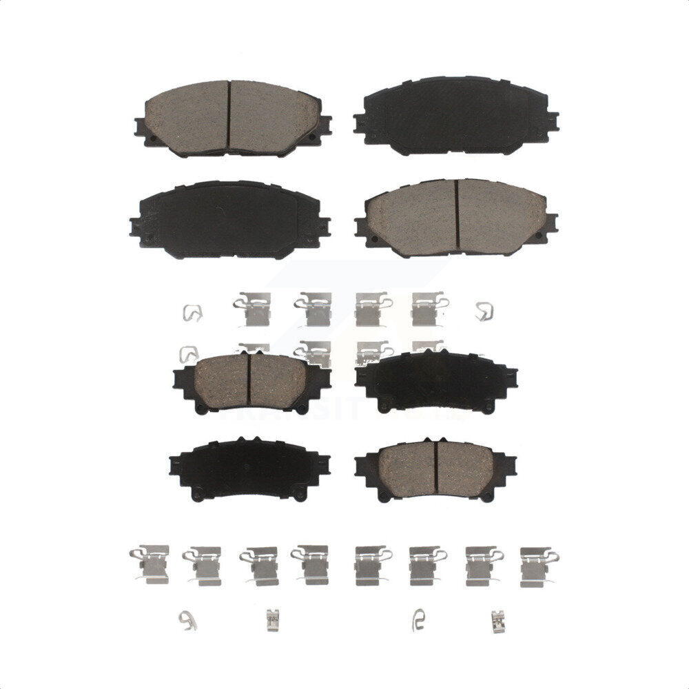 Front Rear Ceramic Brake Pads Kit For 2016-2020 Toyota Mirai KCX-100433