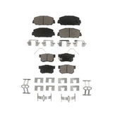 Front Rear Ceramic Brake Pads Kit For 2016-2022 Acura ILX KCX-100134
