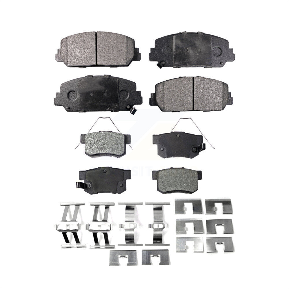 Front Rear Ceramic Brake Pads Kit For 2016-2022 Acura ILX KTC-100286