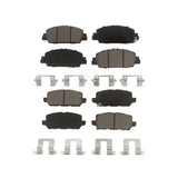 Front Rear Ceramic Brake Pads Kit For 2016-2022 Honda HR-V KCX-100403
