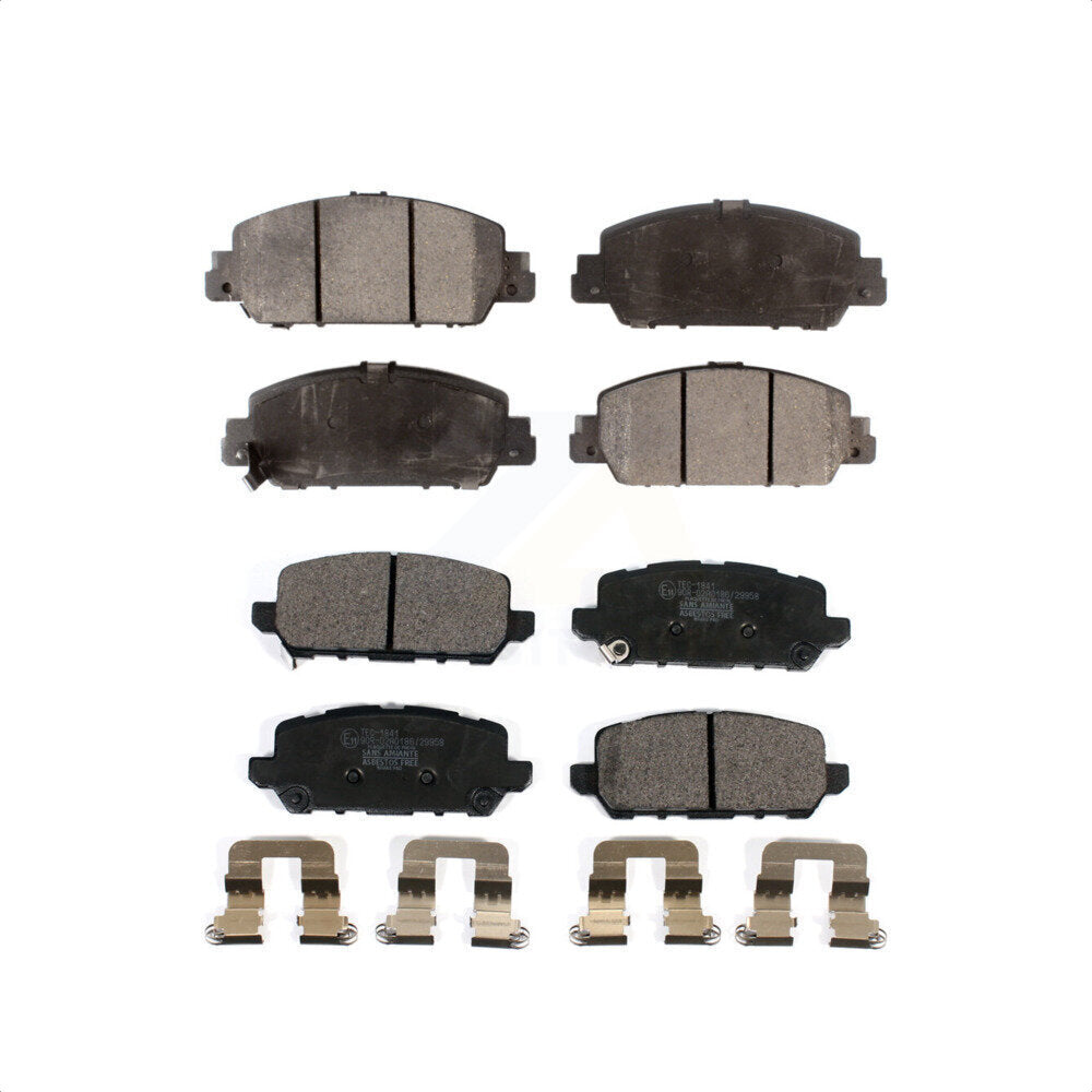 Front Rear Ceramic Brake Pads Kit For 2016-2022 Honda HR-V KTC-100522