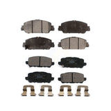 Front Rear Ceramic Brake Pads Kit For 2016-2022 Honda HR-V KTC-100522