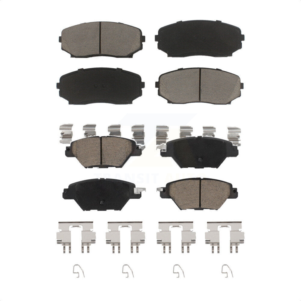 Front Rear Ceramic Brake Pads Kit For 2016-2022 Mazda CX-9 KCX-100195