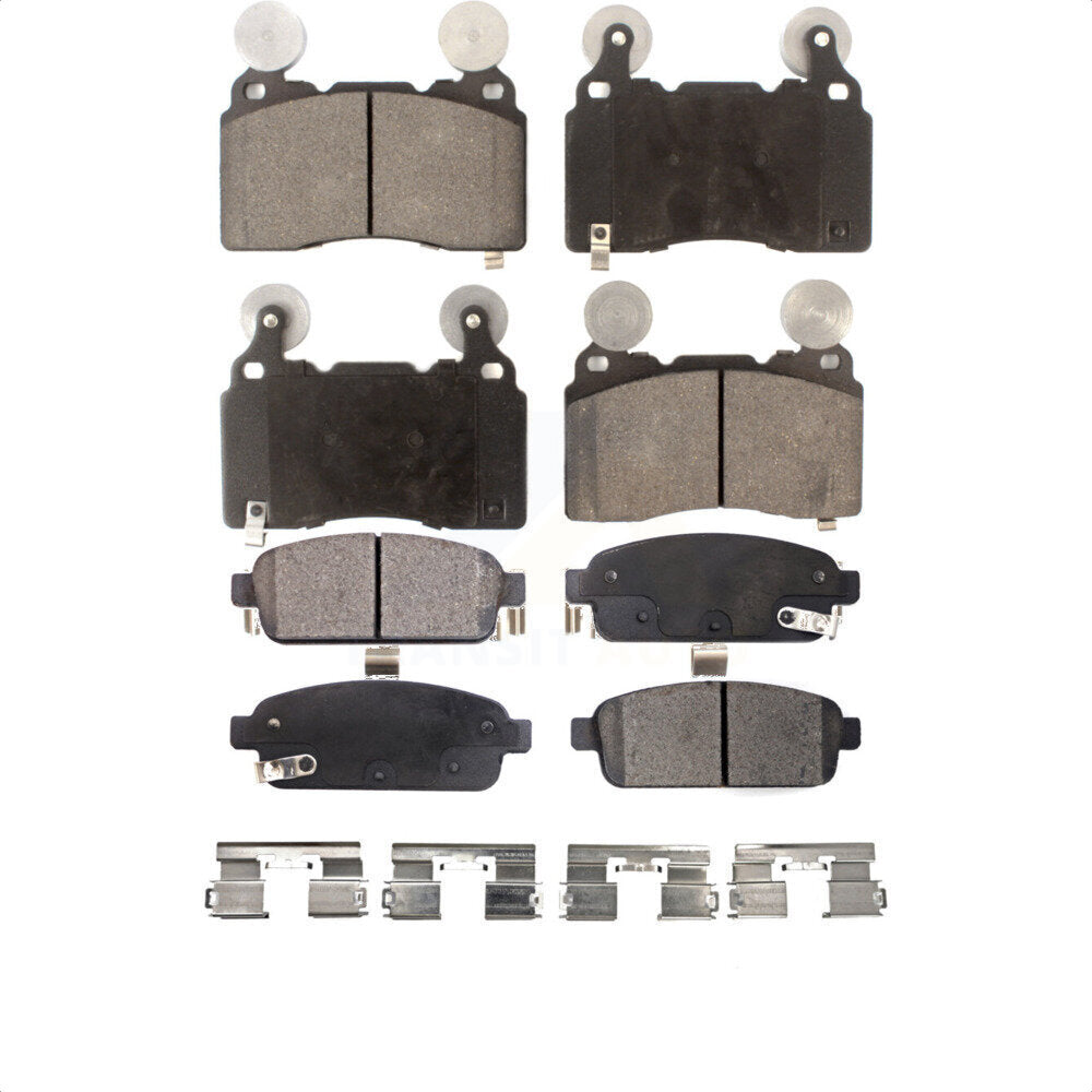 Front Rear Ceramic Brake Pads Kit For 2016 Cadillac ELR With Performance Brakes KTC-100218