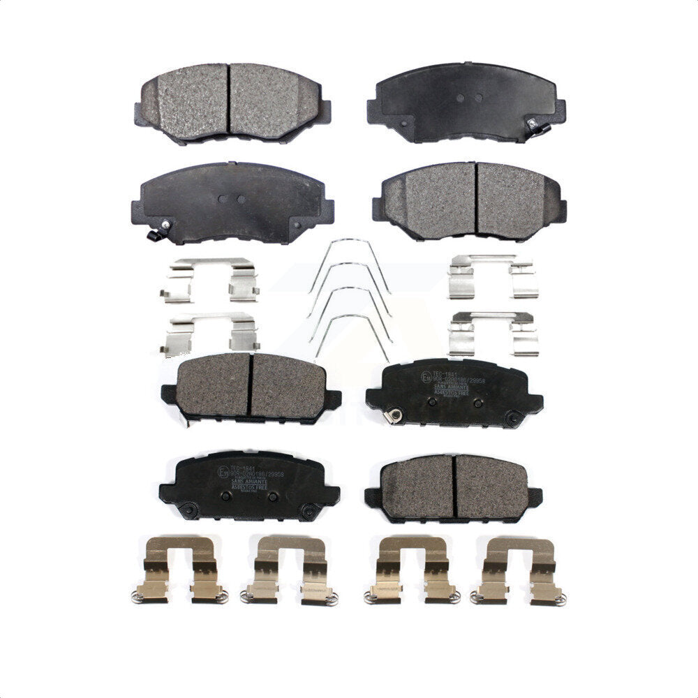 Front Rear Ceramic Brake Pads Kit For 2016 Honda CR-Z KTC-100548