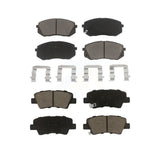 Front Rear Ceramic Brake Pads Kit For 2016 Kia Soul EV From Chassis VIN #160921 KCX-100334