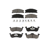 Front Rear Ceramic Brake Pads Kit For 2017-2019 Lincoln MKT With Vented Rotors KCX-100473
