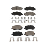 Front Rear Ceramic Brake Pads Kit For 2017-2020 Acura MDX KCX-100298