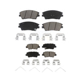 Front Rear Ceramic Brake Pads Kit For 2017-2020 Hyundai Elantra 1.6L KCX-100366