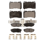 Front Rear Ceramic Brake Pads Kit For 2017 Subaru BRZ Base With Brembo Brakes KTC-100004