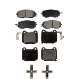 Front Rear Ceramic Brake Pads Kit For 2017 Subaru BRZ Limited Premium Without Brembo Brakes KTC-100724