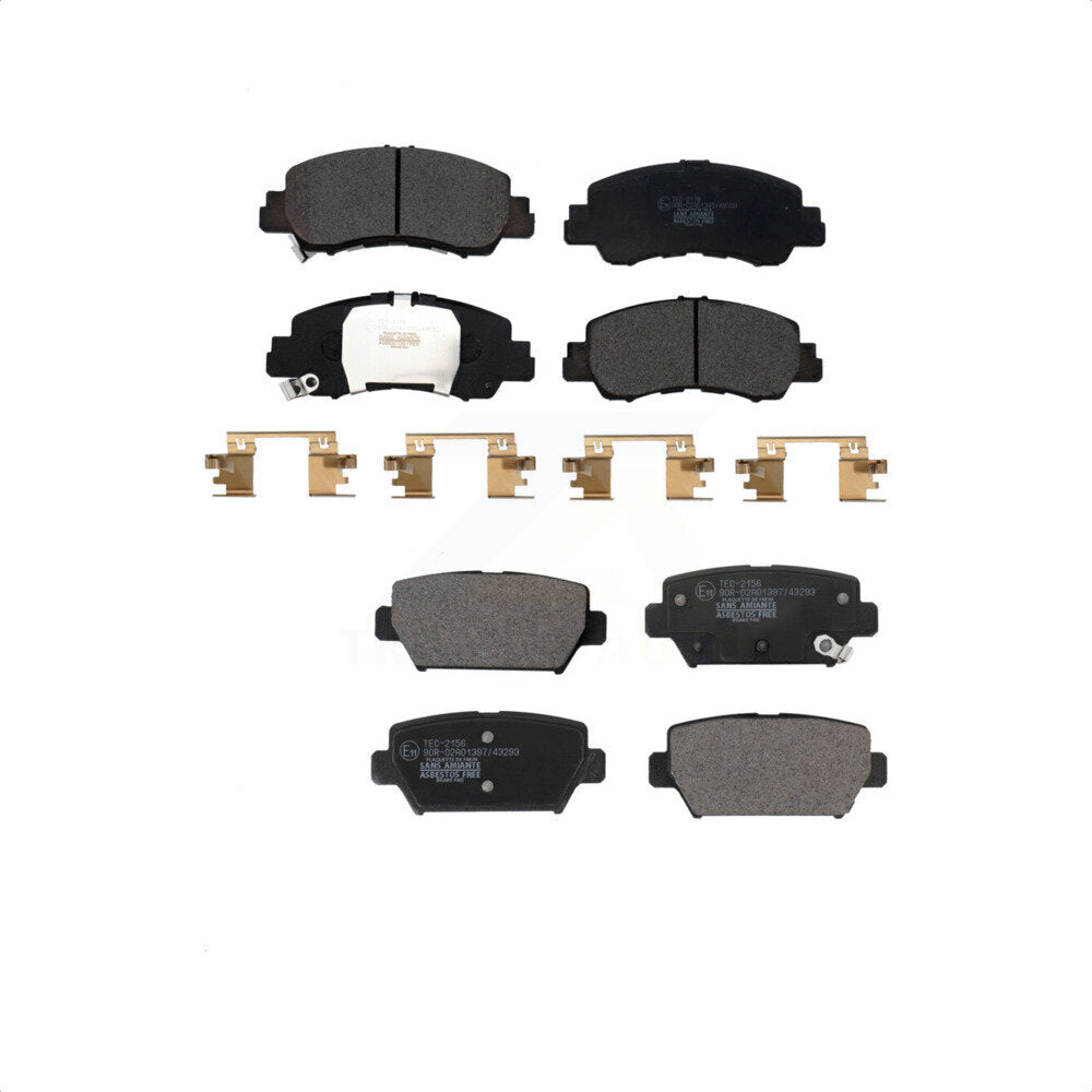 Front Rear Ceramic Brake Pads Kit For 2018-2020 2022 Mitsubishi Eclipse Cross With Manual Parking KTC-100712