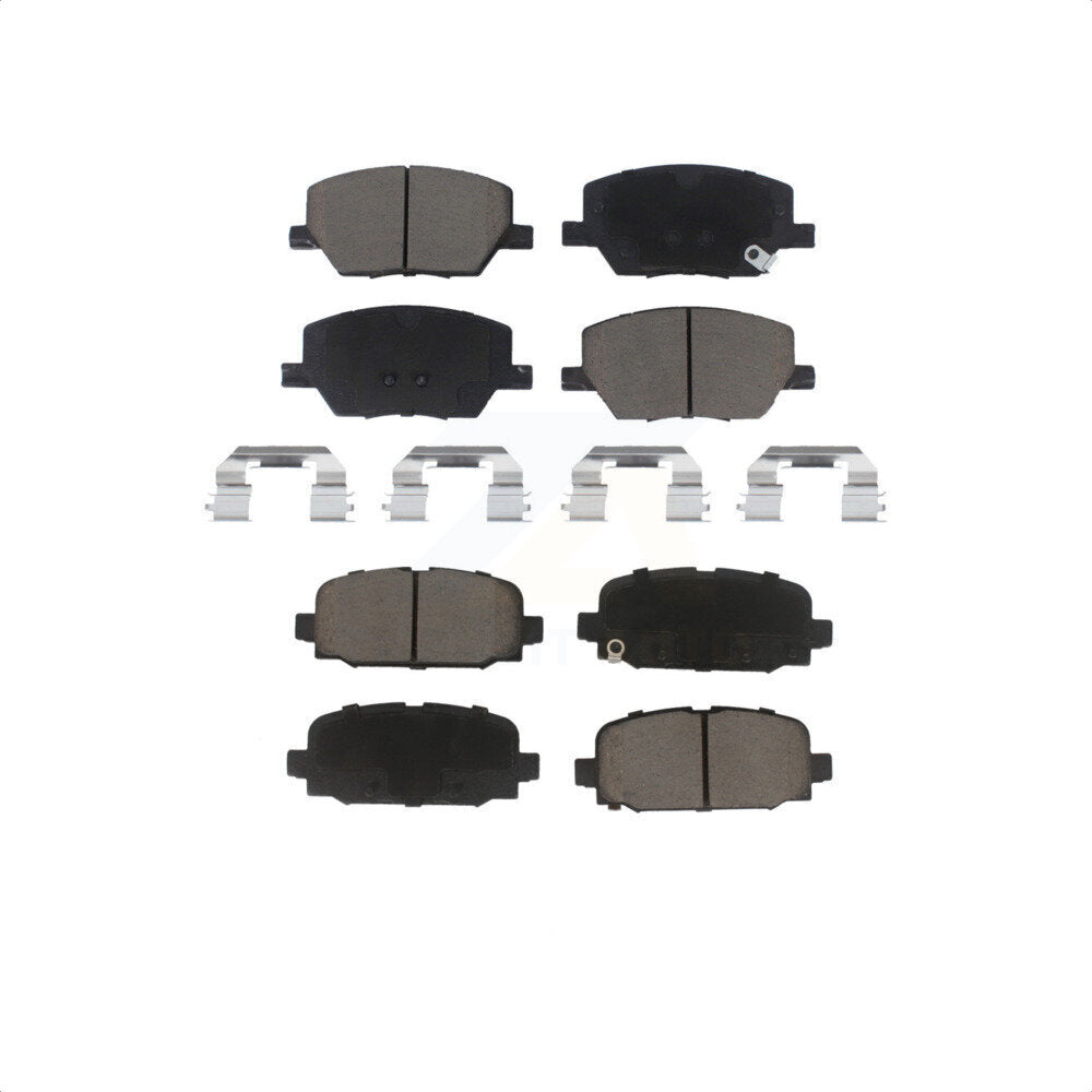 Front Rear Ceramic Brake Pads Kit For 2018-2022 Jeep Compass KCX-100115