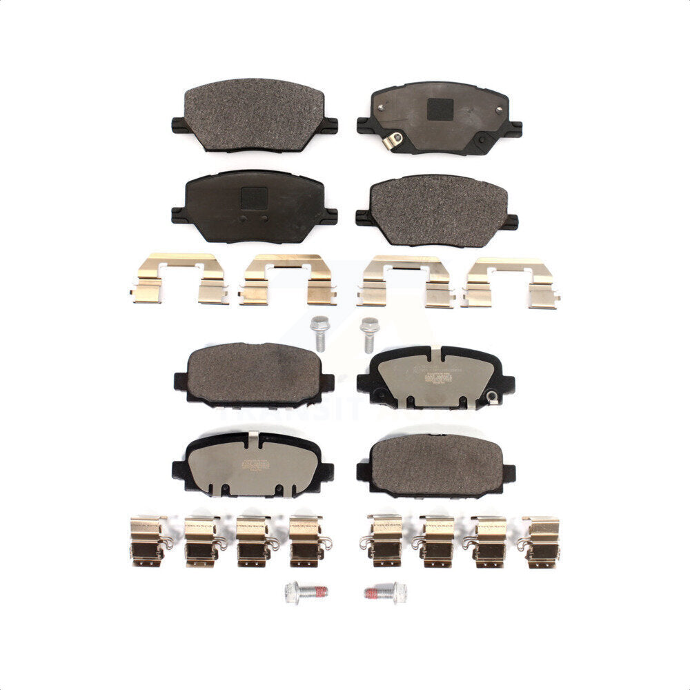 Front Rear Ceramic Brake Pads Kit For 2018-2022 Jeep Compass KTC-100610