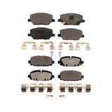 Front Rear Ceramic Brake Pads Kit For 2018-2022 Jeep Compass KTC-100610