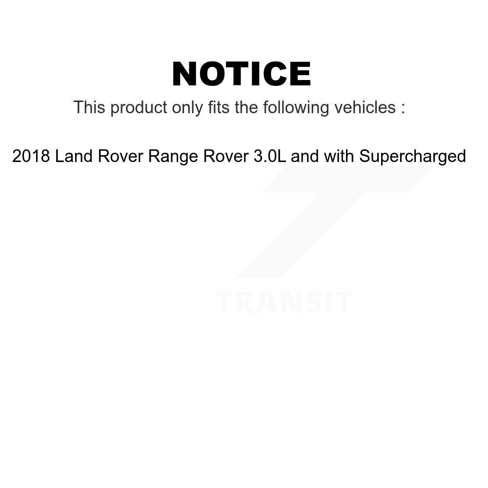Front Rear Ceramic Brake Pads Kit For 2018 Land Rover Range 3.0L with Supercharged KTC-100671