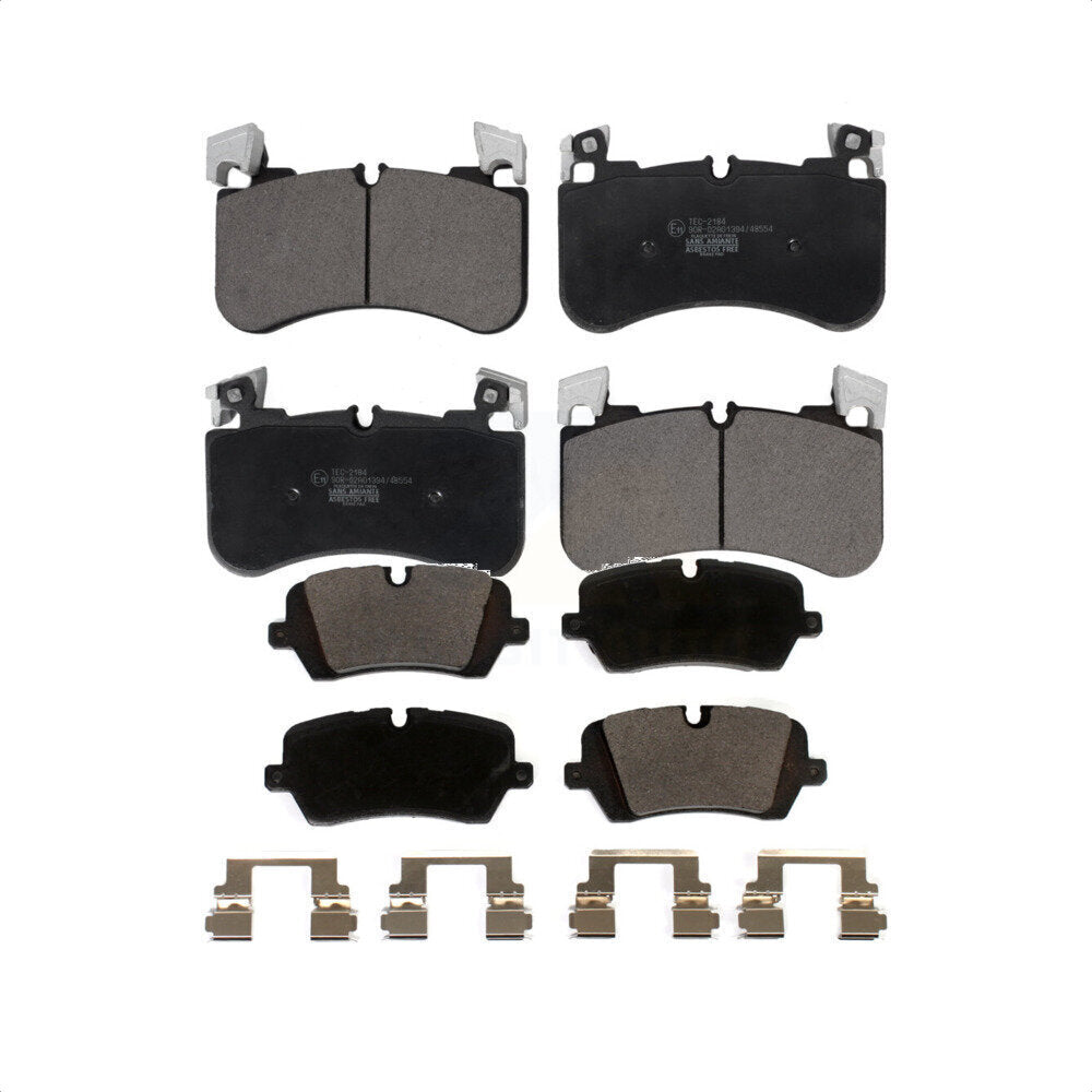 Front Rear Ceramic Brake Pads Kit For 2018 Land Rover Range 3.0L with Supercharged KTC-100671
