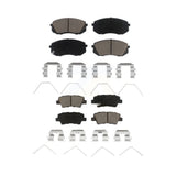 Front Rear Ceramic Brake Pads Kit For 2019-2019 Kia Soul EV KCX-100573