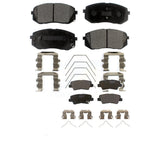 Front Rear Ceramic Brake Pads Kit For 2019-2019 Kia Soul EV KTC-100764