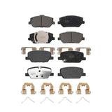 Front Rear Ceramic Brake Pads Kit For 2019-2020 Hyundai Santa Fe KTC-100694
