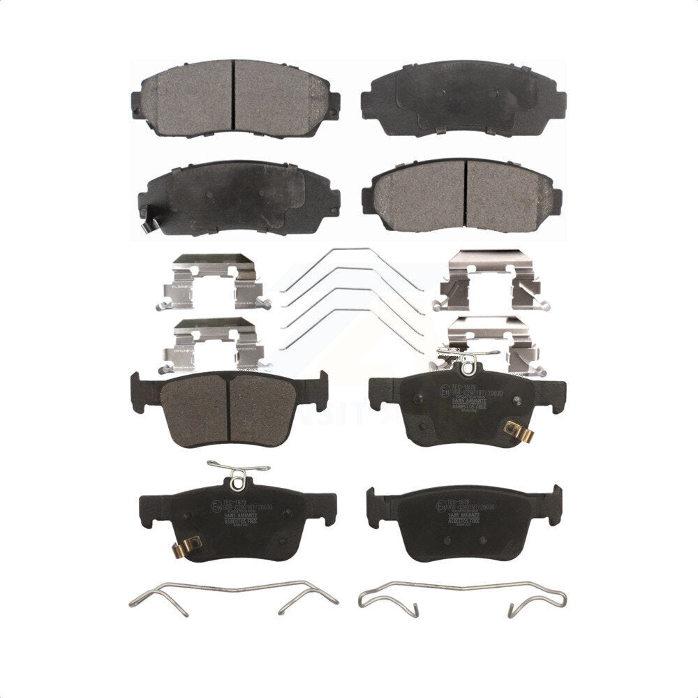 Front Rear Ceramic Brake Pads Kit For 2019-2022 Acura RDX KTC-100737