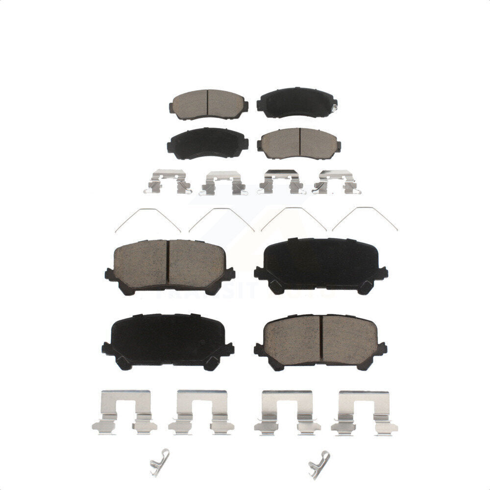 Front Rear Ceramic Brake Pads Kit For 2019-2022 Honda Passport KCX-100492