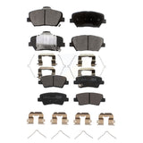 Front Rear Ceramic Brake Pads Kit For 2019-2022 Hyundai Nexo KTC-100775