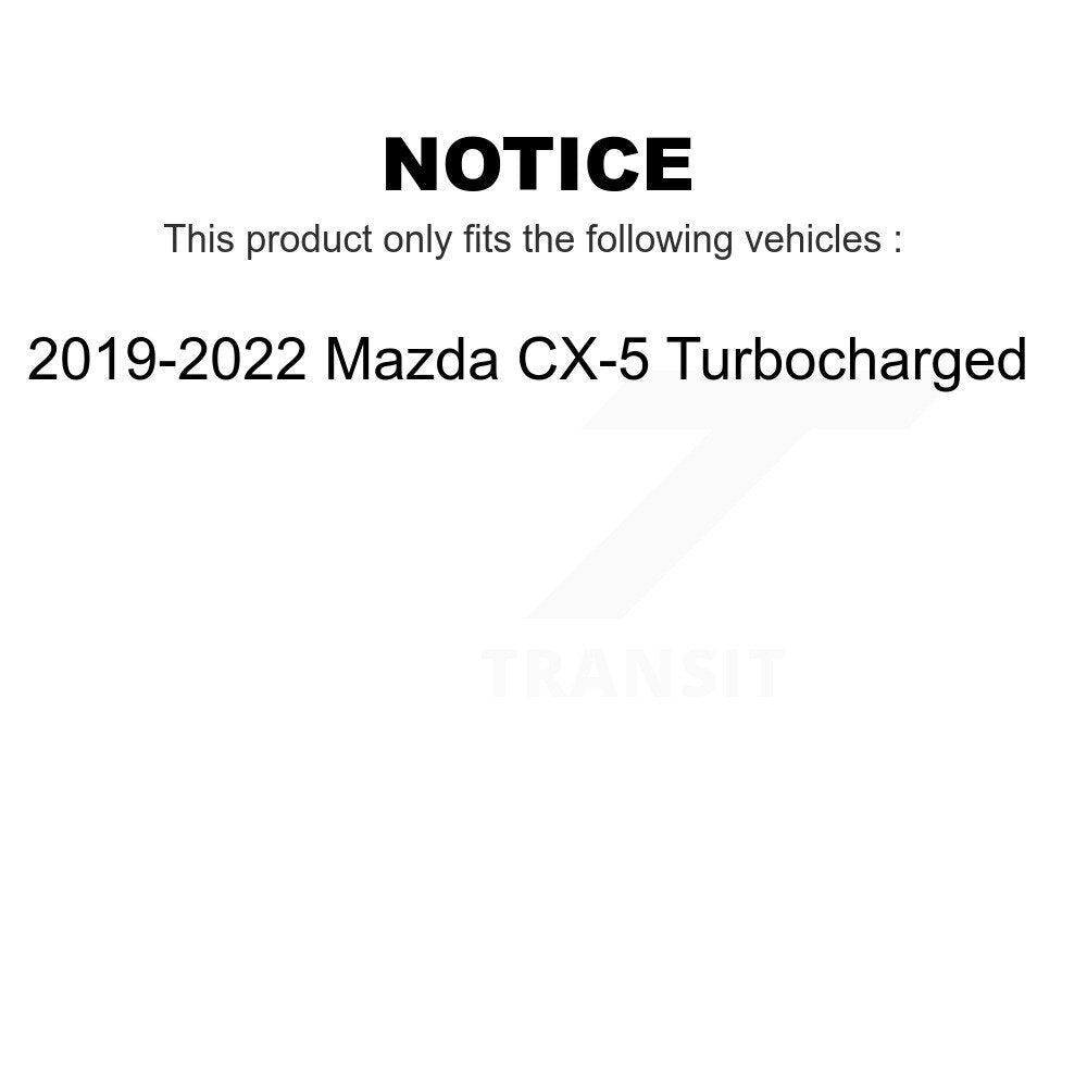 Front Rear Ceramic Brake Pads Kit For 2019-2022 Mazda CX-5 Turbocharged KCX-100193