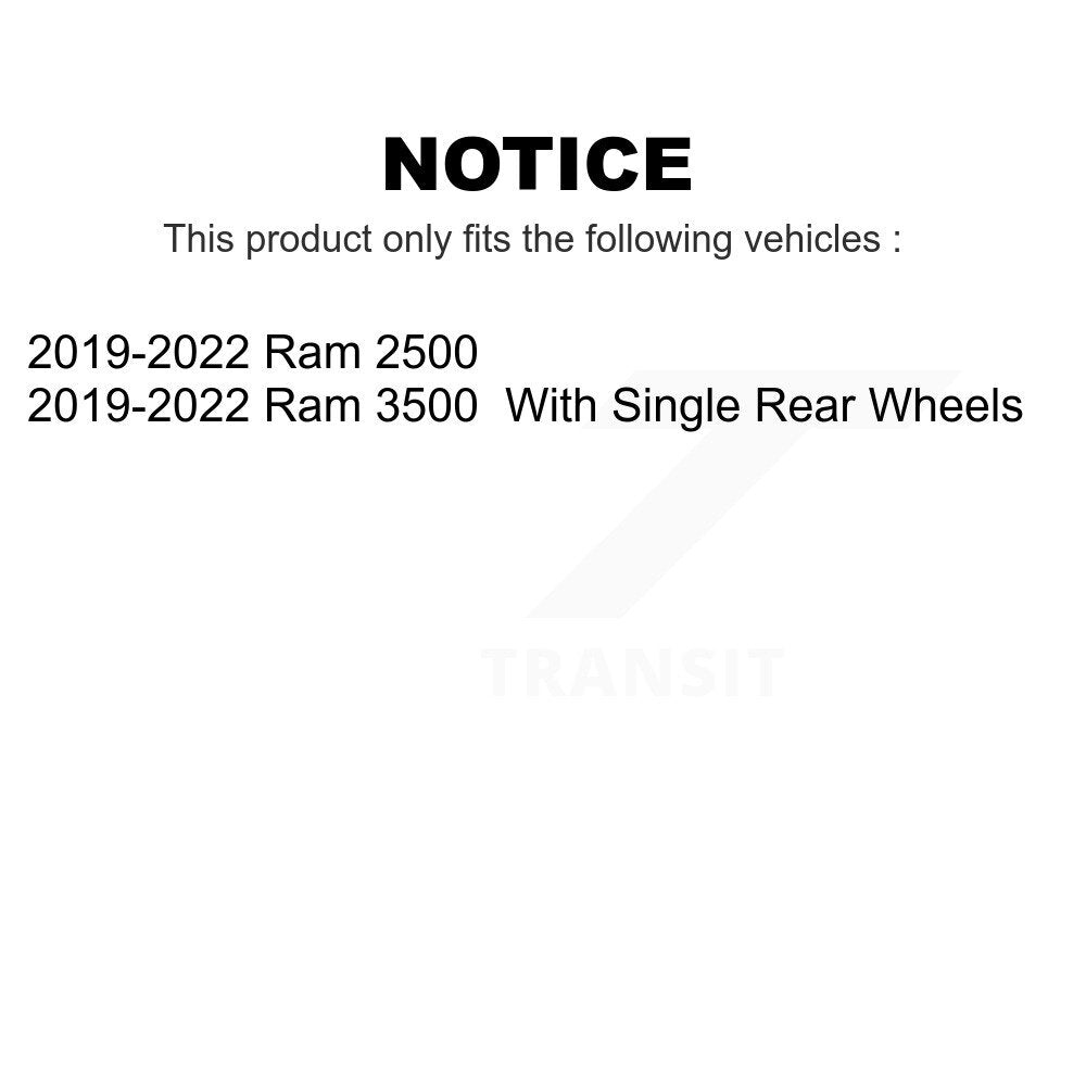 Front Rear Ceramic Brake Pads Kit For 2019-2022 Ram 2500 3500 KTC-100753