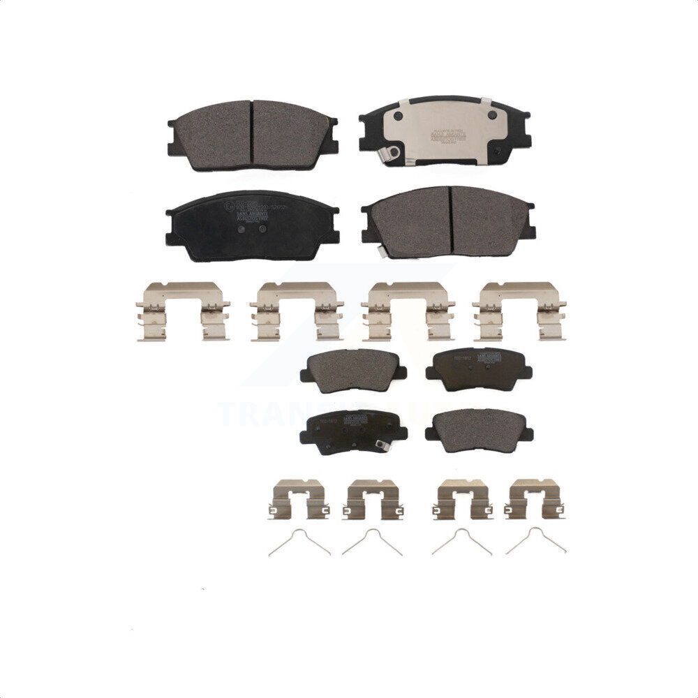 Front Rear Ceramic Brake Pads Kit For 2020-2022 Kia Soul Hyundai Venue KTC-100727