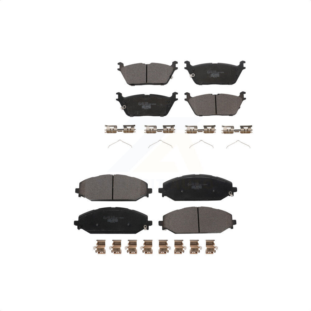 Front Rear Ceramic Brake Pads Kit For 2022 Jeep Grand Wagoneer KTC-100771
