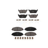 Front Rear Ceramic Brake Pads Kit For 2022 Jeep Grand Wagoneer KTC-100771