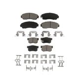 Front Rear Ceramic Brake Pads Kit For Acura RDX KCX-100343