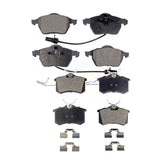 Front Rear Ceramic Brake Pads Kit For Audi A4 Quattro A6 S4 KTC-100424