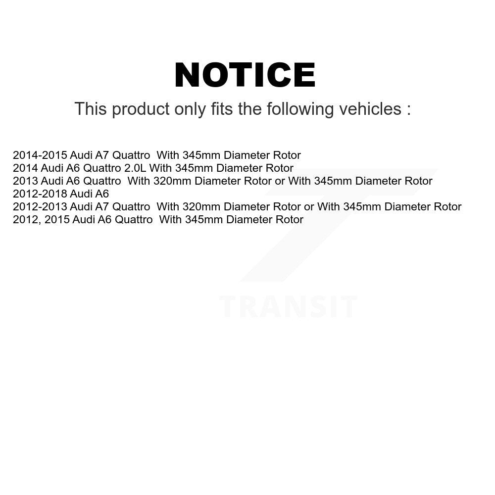 Front Rear Ceramic Brake Pads Kit For Audi A6 Quattro A7 KCX-100053