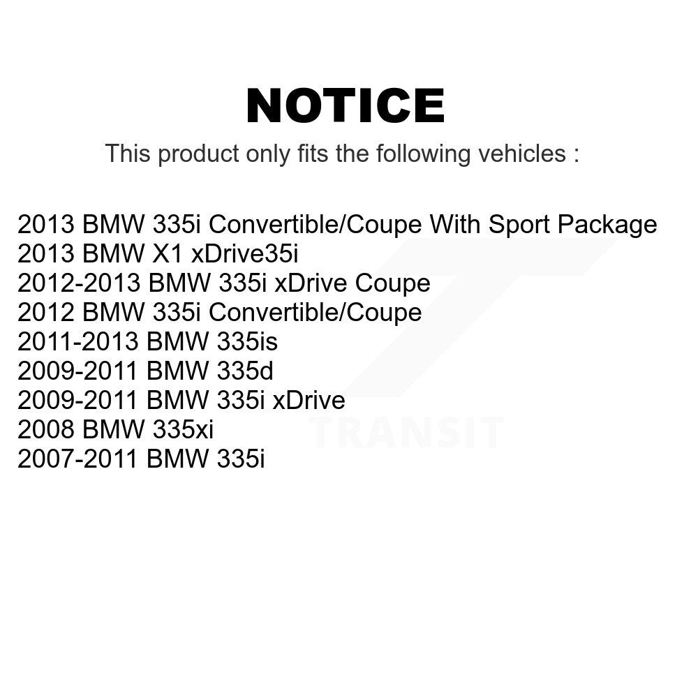 Front Rear Ceramic Brake Pads Kit For BMW 335i xDrive X1 335d 335xi 335is KCX-100312