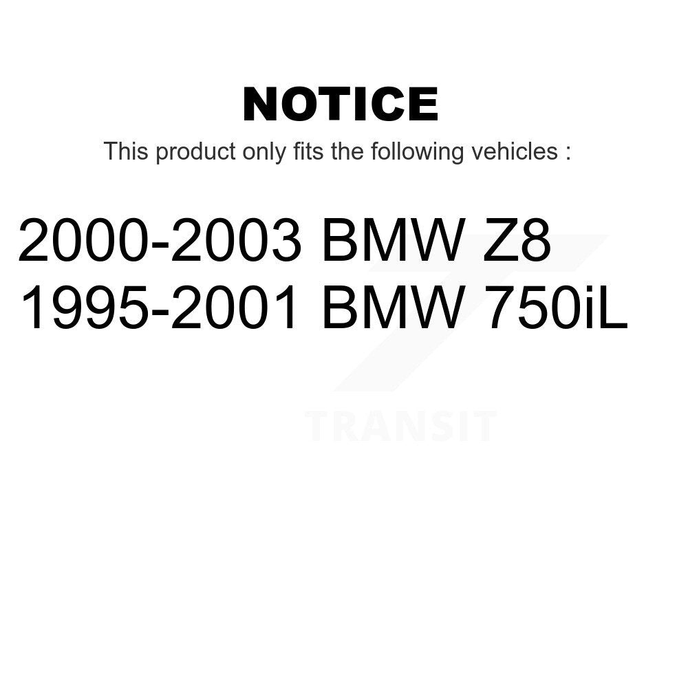 Front Rear Ceramic Brake Pads Kit For BMW 750iL Z8 KTC-100615