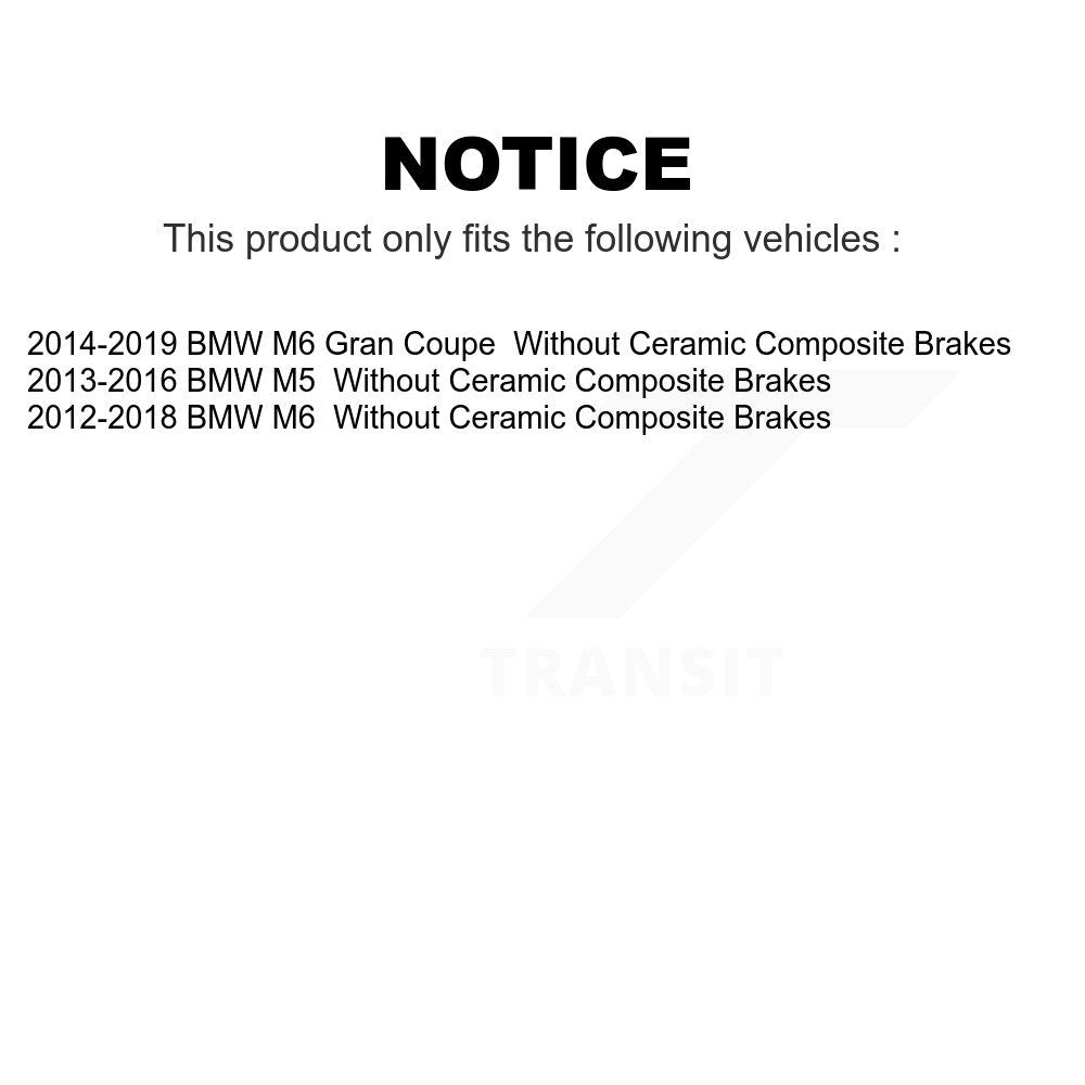Front Rear Ceramic Brake Pads Kit For BMW M5 M6 Gran Coupe Without Composite Brakes KTC-100697