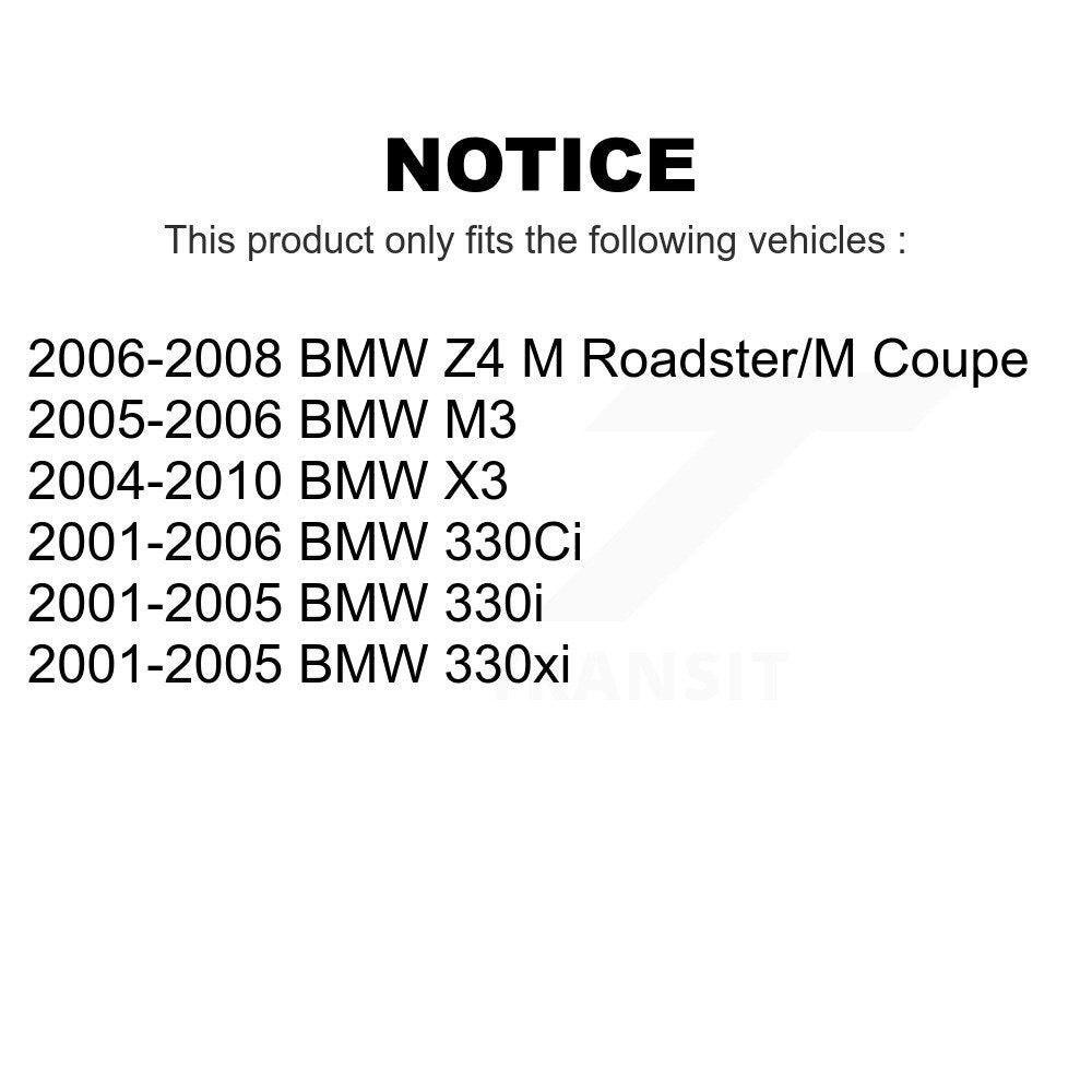 Front Rear Ceramic Brake Pads Kit For BMW X3 330Ci 330i Z4 330xi M3 KCX-100425