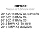 Front Rear Ceramic Brake Pads Kit For BMW X3 X4 KCX-100391