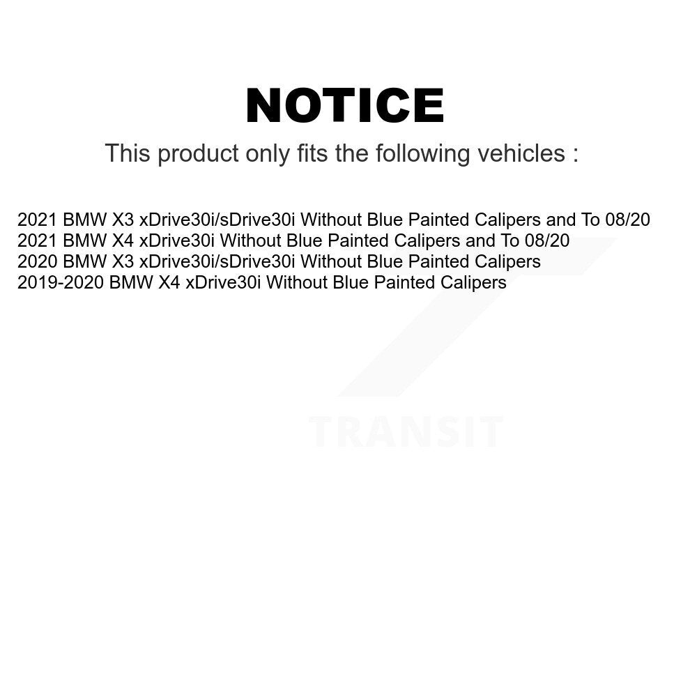 Front Rear Ceramic Brake Pads Kit For BMW X3 X4 KTC-100559
