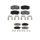 Front Rear Ceramic Brake Pads Kit For Buick Cascada Cadillac ELR KCX-100330