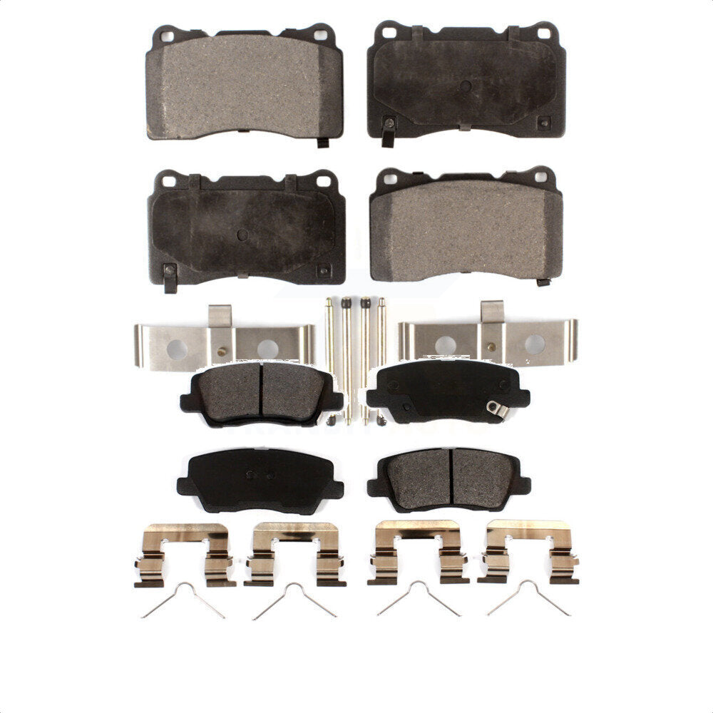 Front Rear Ceramic Brake Pads Kit For Cadillac CTS ATS KTC-100637