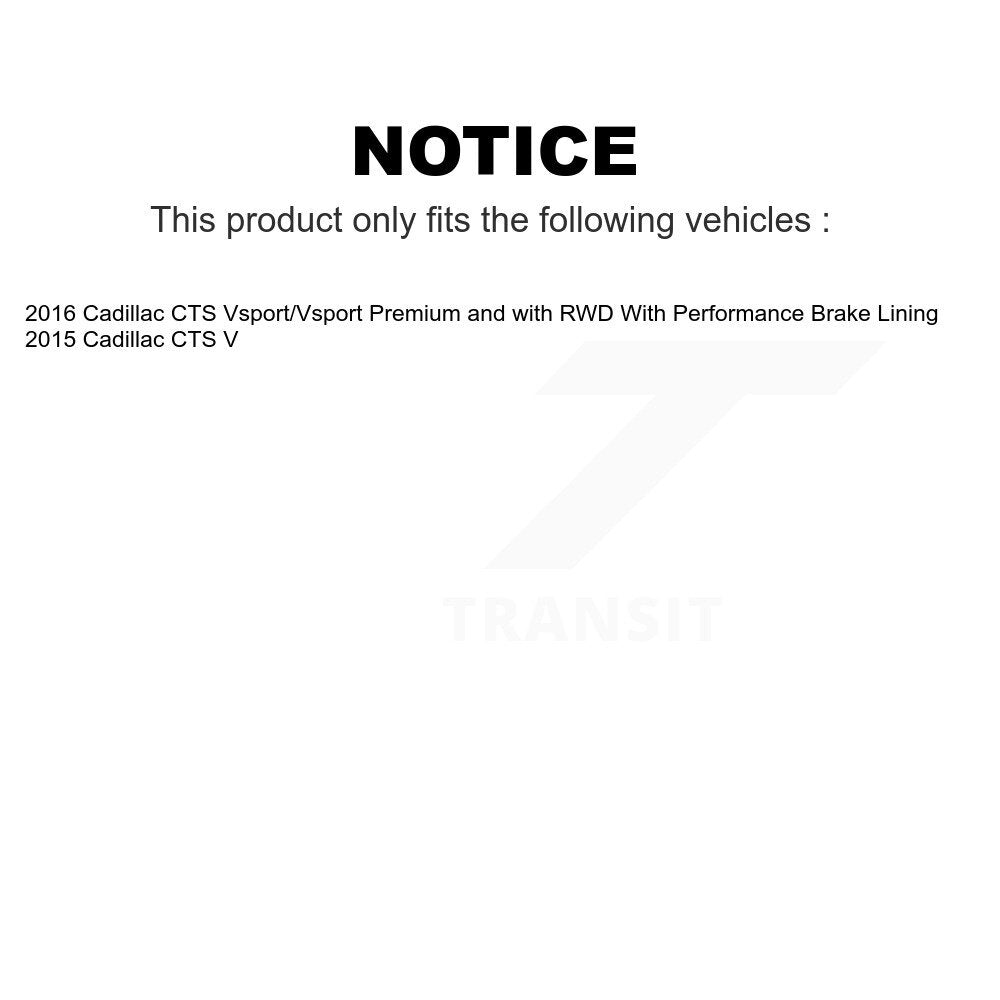 Front Rear Ceramic Brake Pads Kit For Cadillac CTS KCX-100335